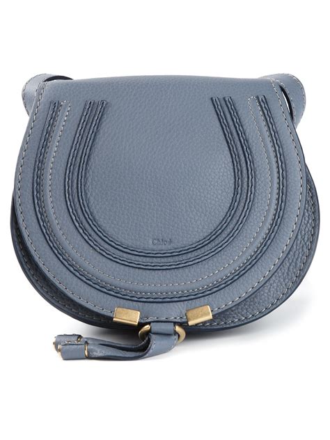 chloe marcie medium street blue|chloe marcie saddle bag.